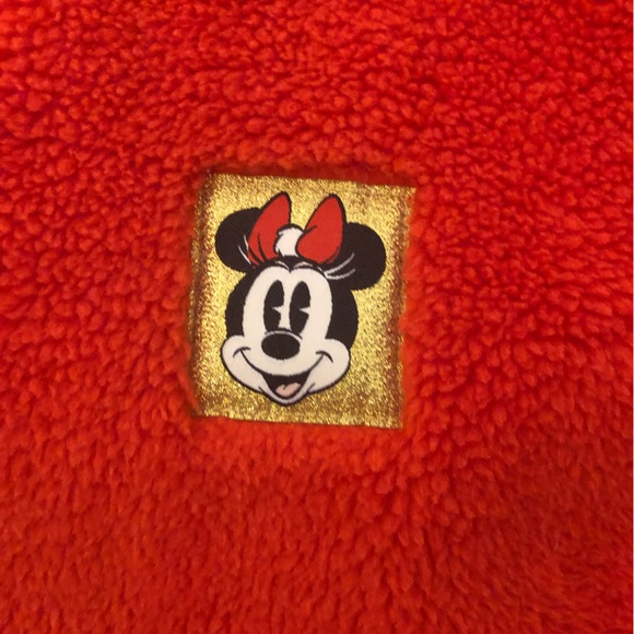 Red Fluffy Minnie Mouse Jacket from Disney World - Picture 3 of 8